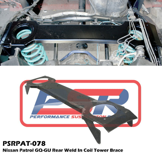 PSR Nissan Patrol GQ-GU Rear Weld In Coil Tower Brace